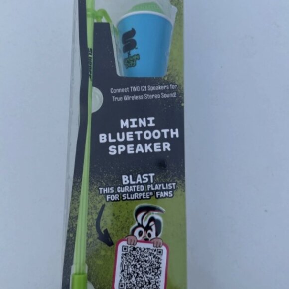 7 Eleven Green Day Punk Bunny Mini Bluetooth Speaker Slurpee With Spoon and Cup - Picture 9 of 13